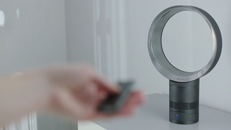 Dyson fan on table Dyson fan on table